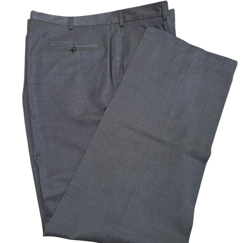 PAUL FREDRICK 100% Virgin Wool Dress Pants NWOT Made in Italy Pleated Mens Sz 44 - Picture 2 of 6
